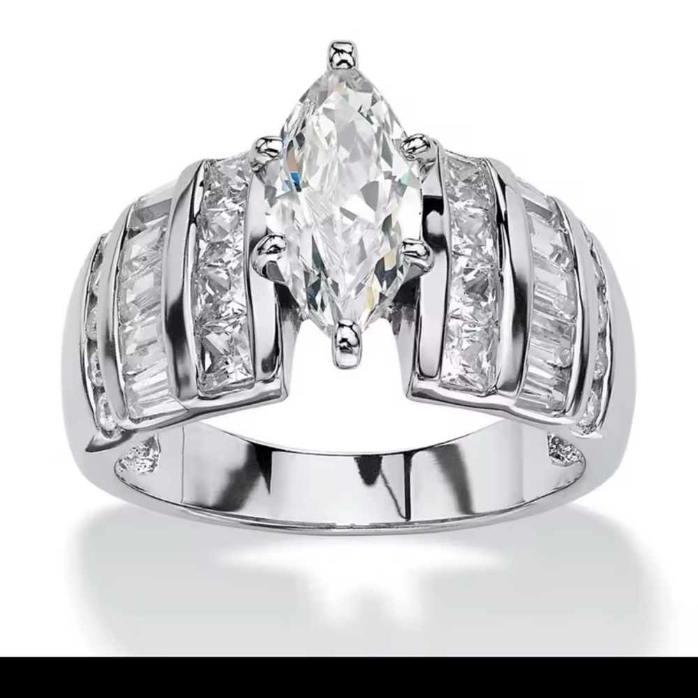 Engagement Ring Sterling Silver